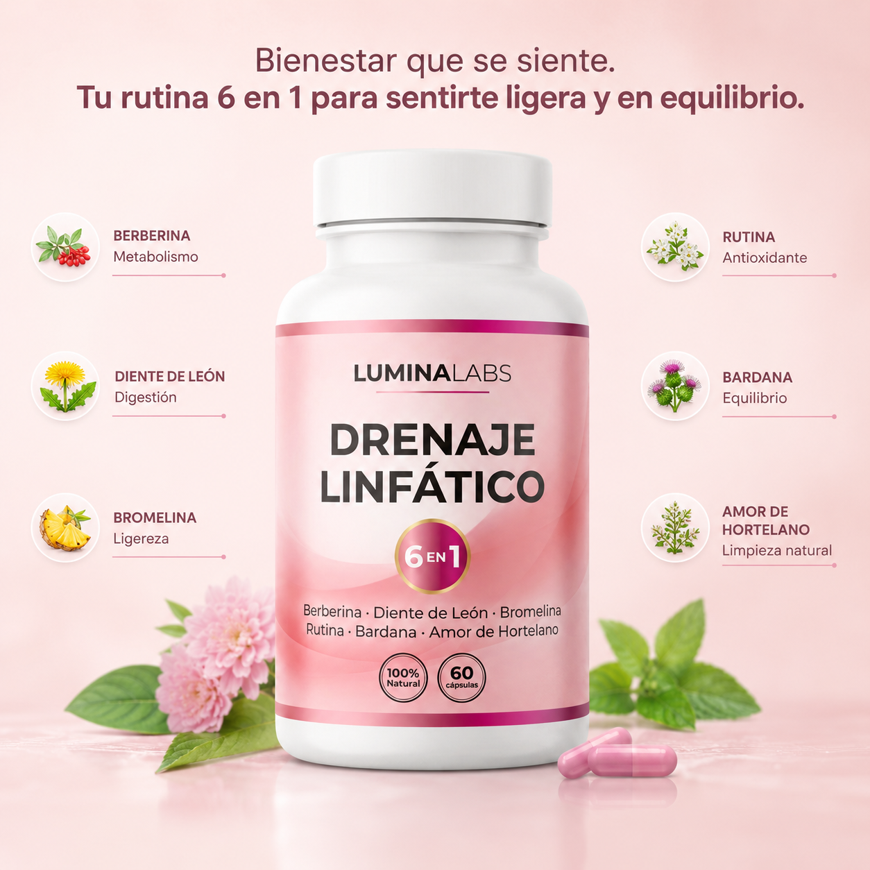 Complejo de Drenaje Linfático (6 en 1) LuminaLabs®